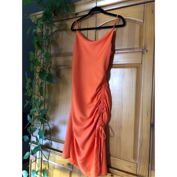 J.O.A Just One Answer New Orange Cocktail Dress Size S - Picture 4 of 12